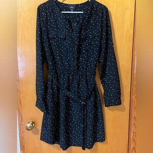Mossimo tie waist polka dot dress